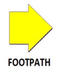 Footpath sign